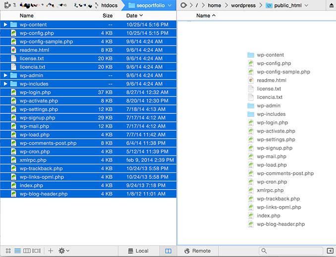 Subir archivos CODA2