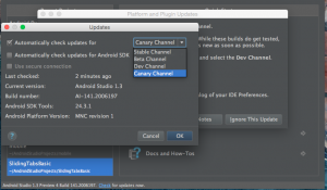 Android Studio Canary