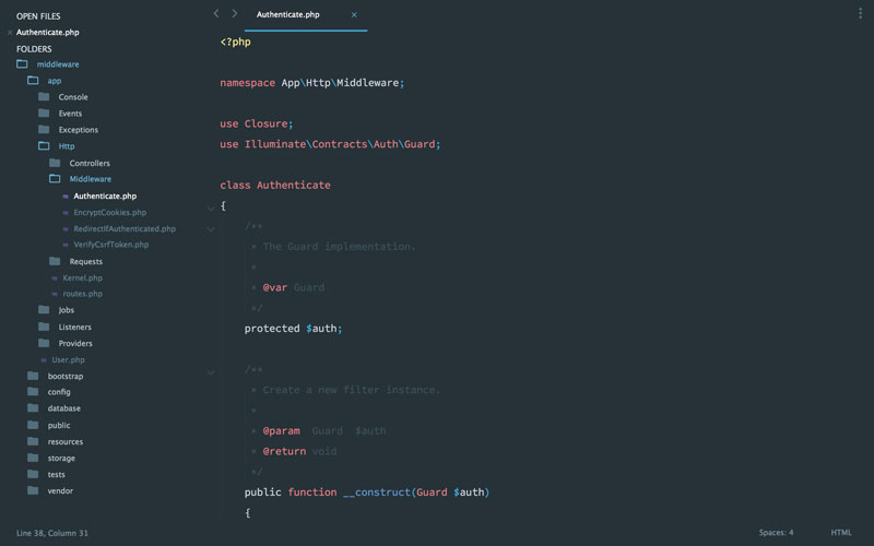 Middleware Laravel 5.1