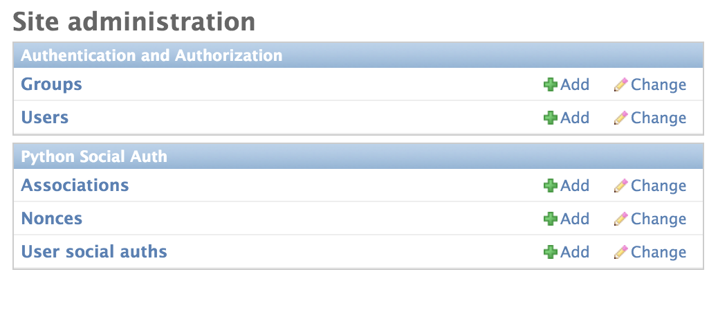 admin-python-social-auth