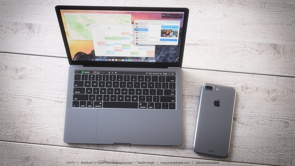 Así se vería el nuevo MacBook Pro, de acuerdo a Martin Hajek.