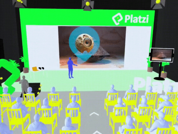 Prototipado de escenario PlatziConf en Realidad Virtual 