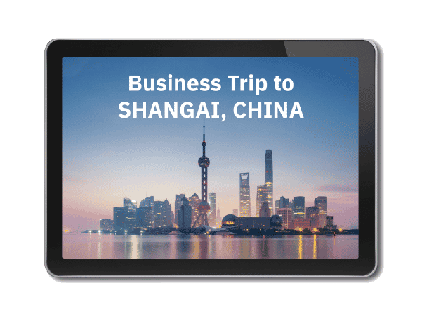 Plan a business trip to Shanghai, China!
