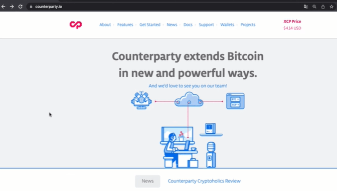Counterparty: website home