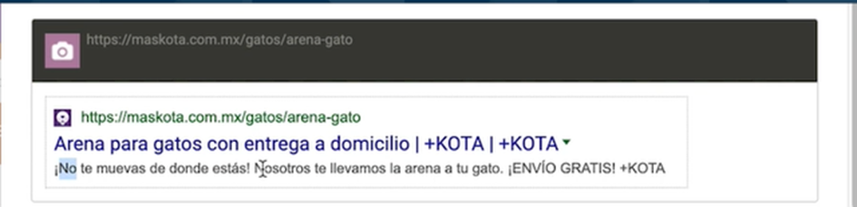 Título que necesita mejoras