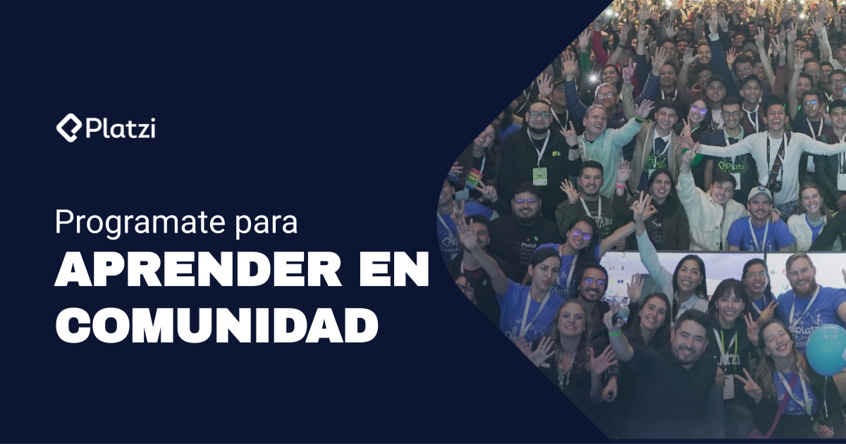 Prográmate para aprender con los eventos de Platzi