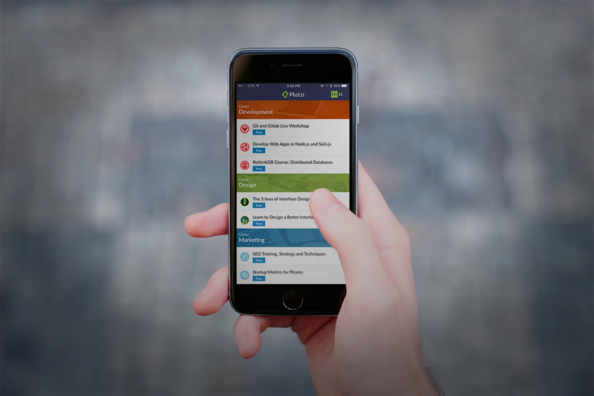 Enjoy Platzi courses on your phone with our updated iOS app