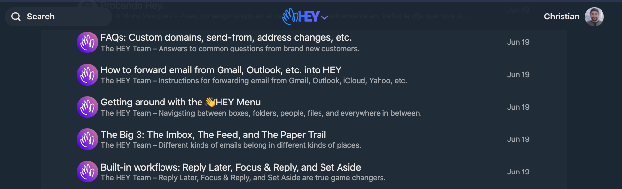 Probamos Hey email. ¿El nuevo gmail?