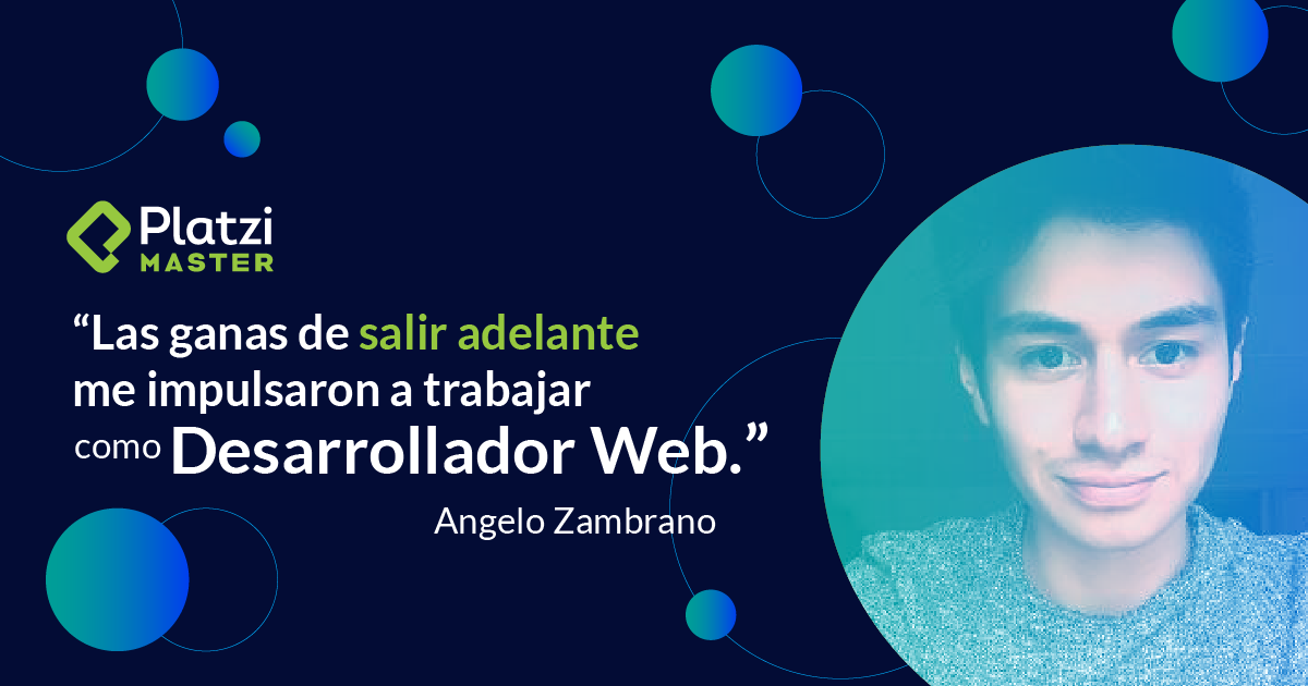 Las ganas de salir adelante me impulsaron a trabajar como Desarrollador Web
