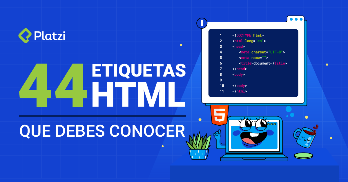 44 etiquetas HTML que debes conocer