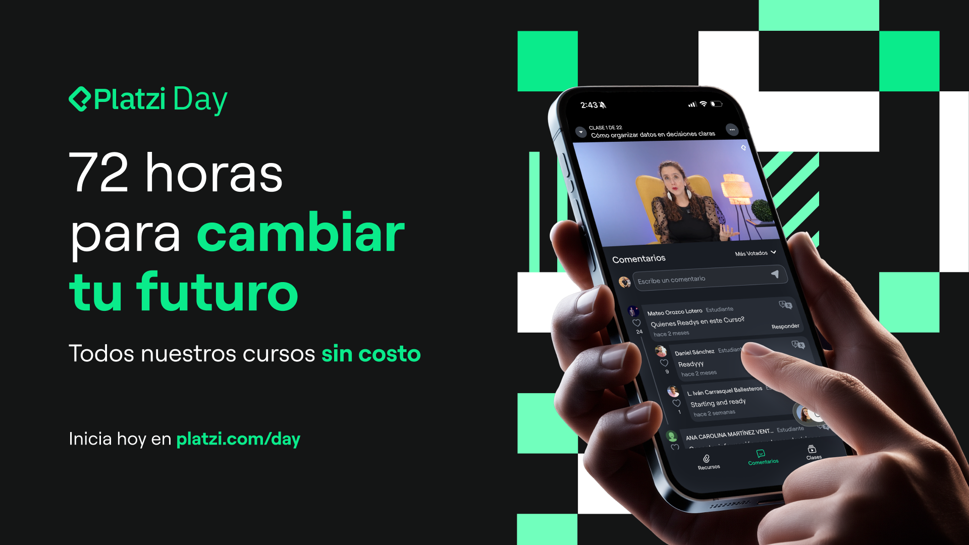 Platzi Day 2026: TODOS los cursos de Platzi sin costo por 3 días