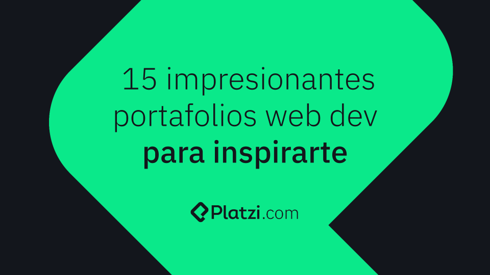 15 impresionantes portafolios web dev para inspirarte