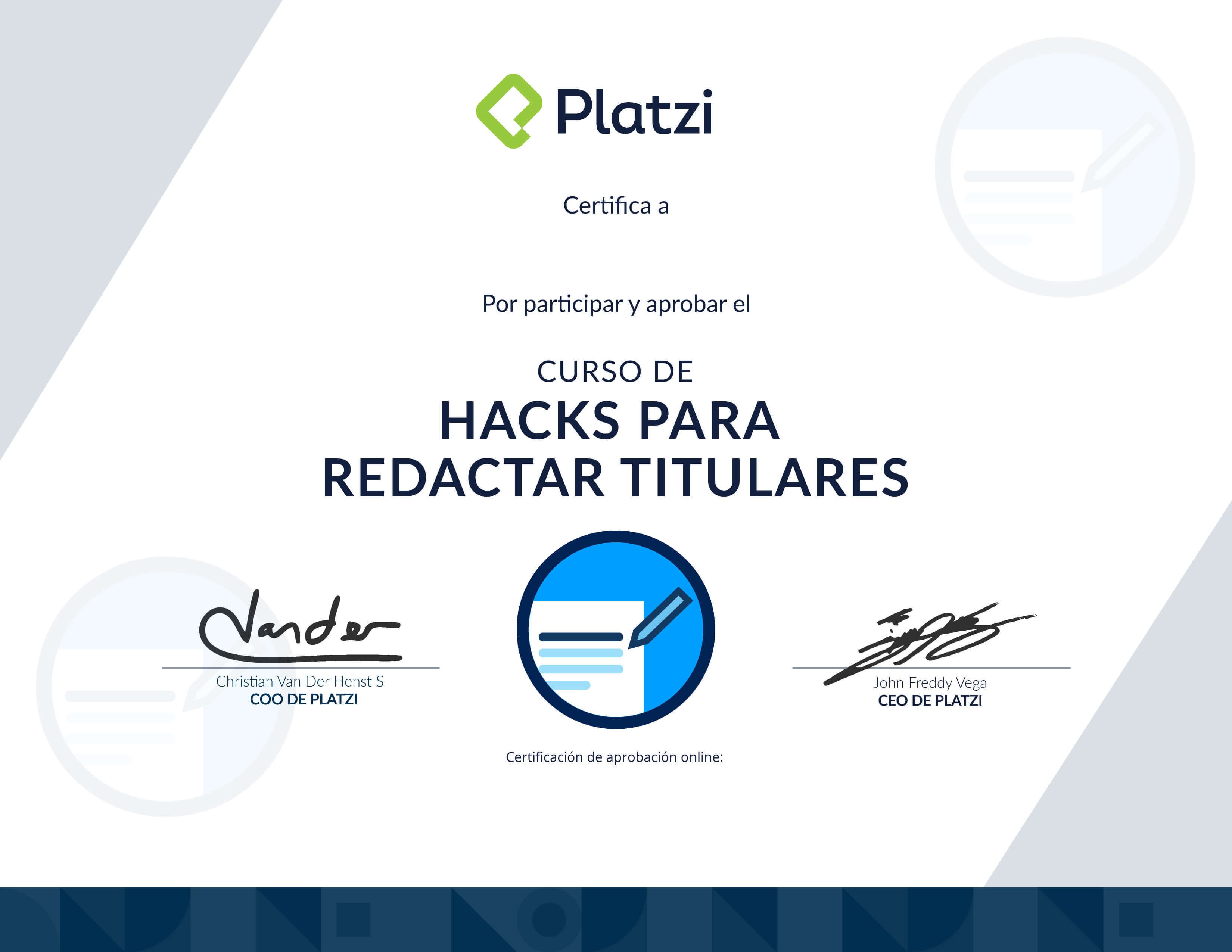 Certificado