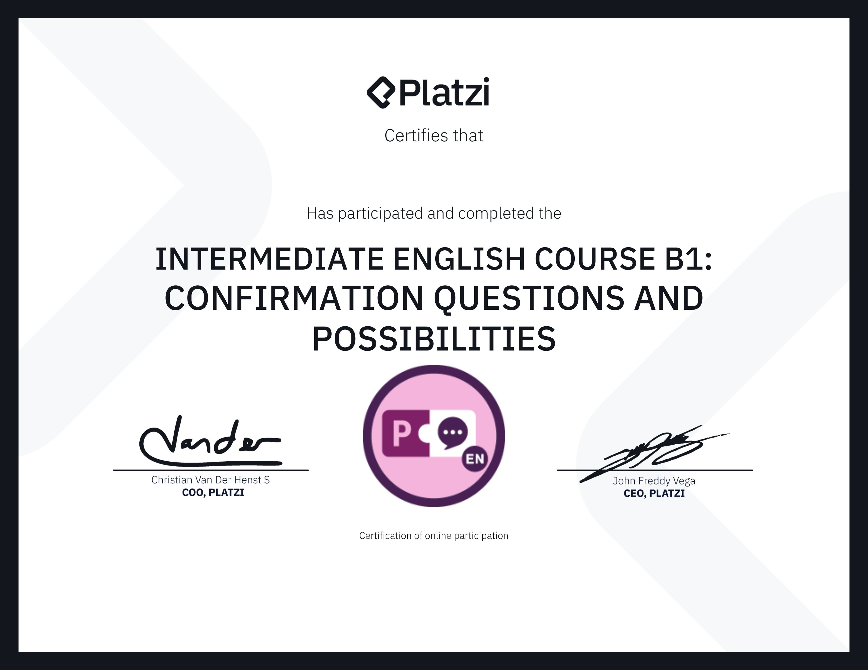 Certificado