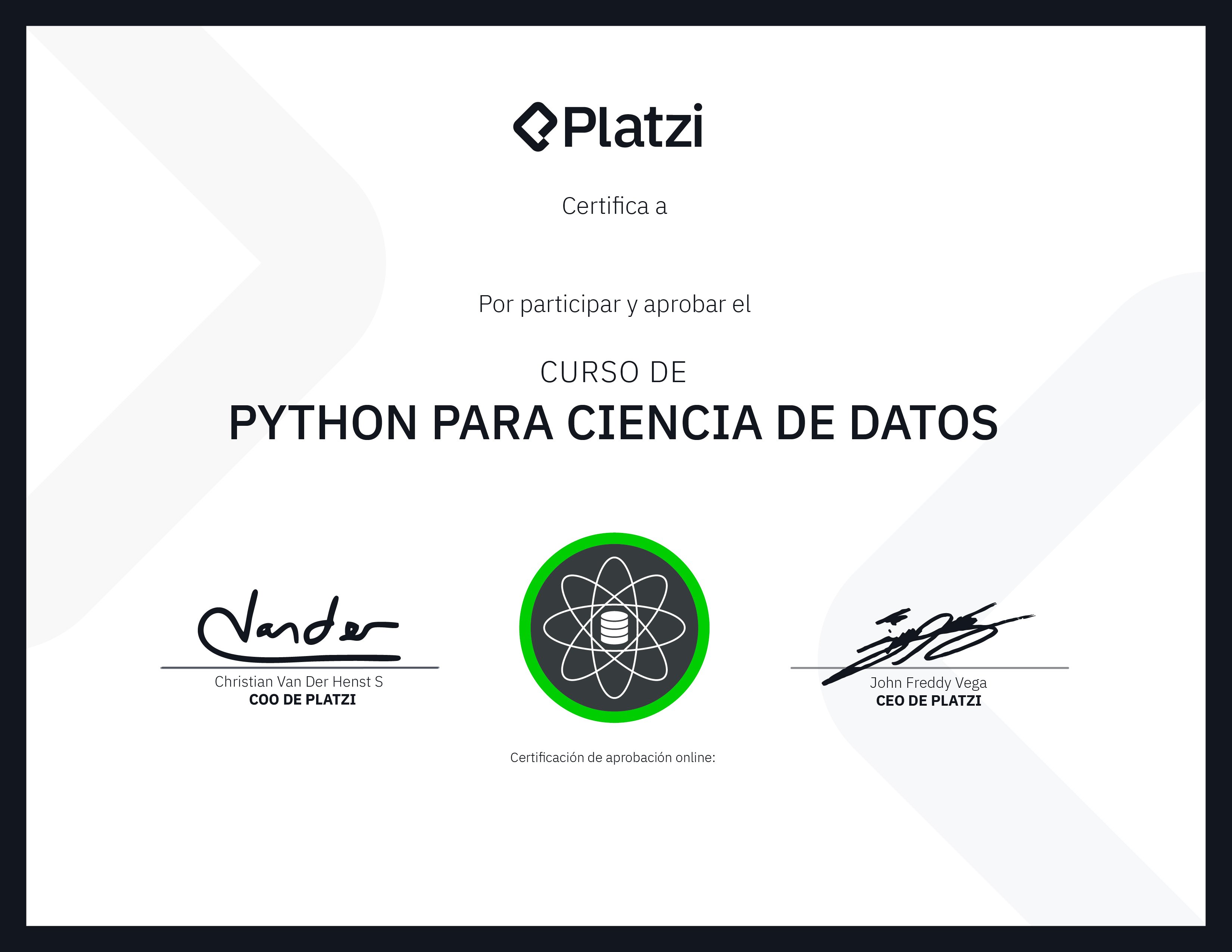 Certificado