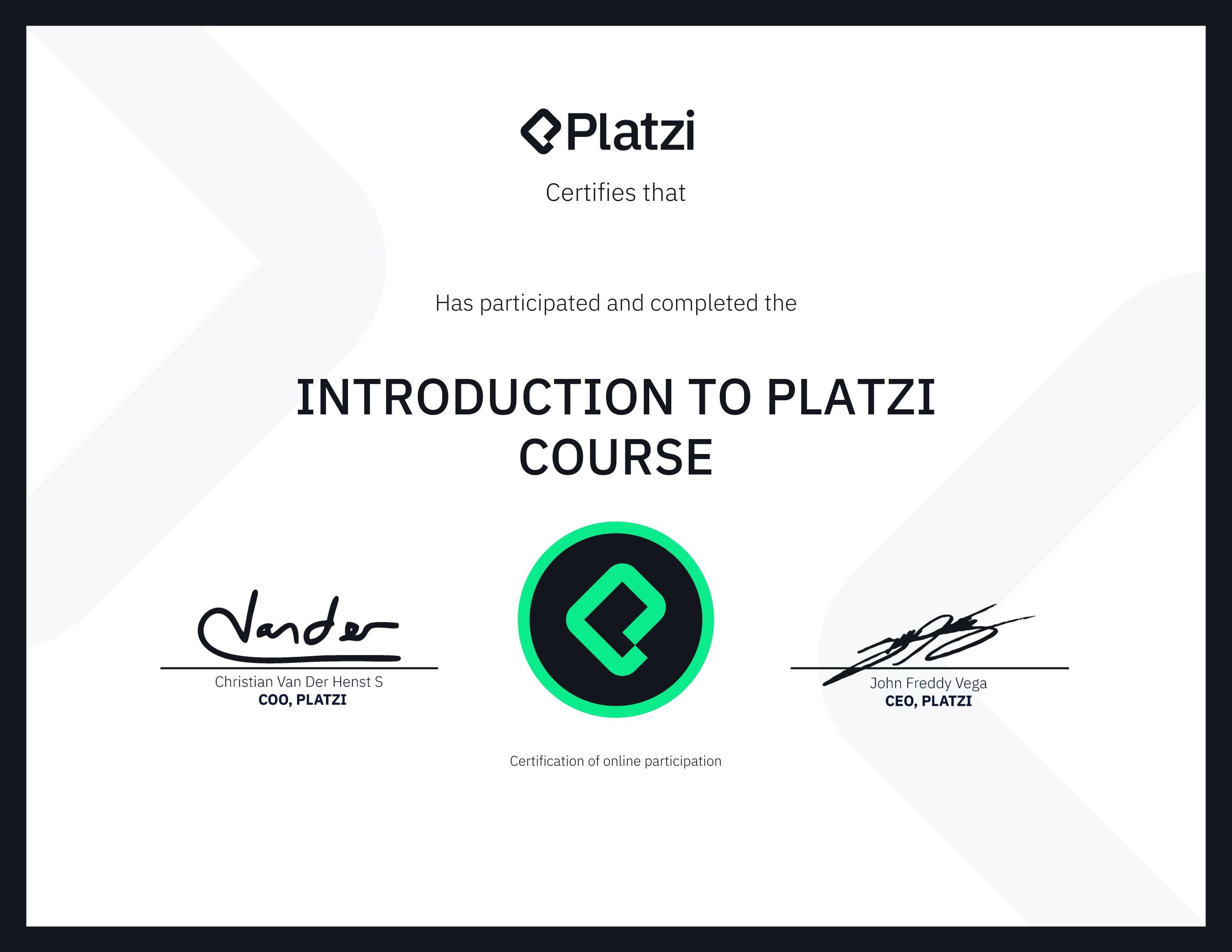 Certificado