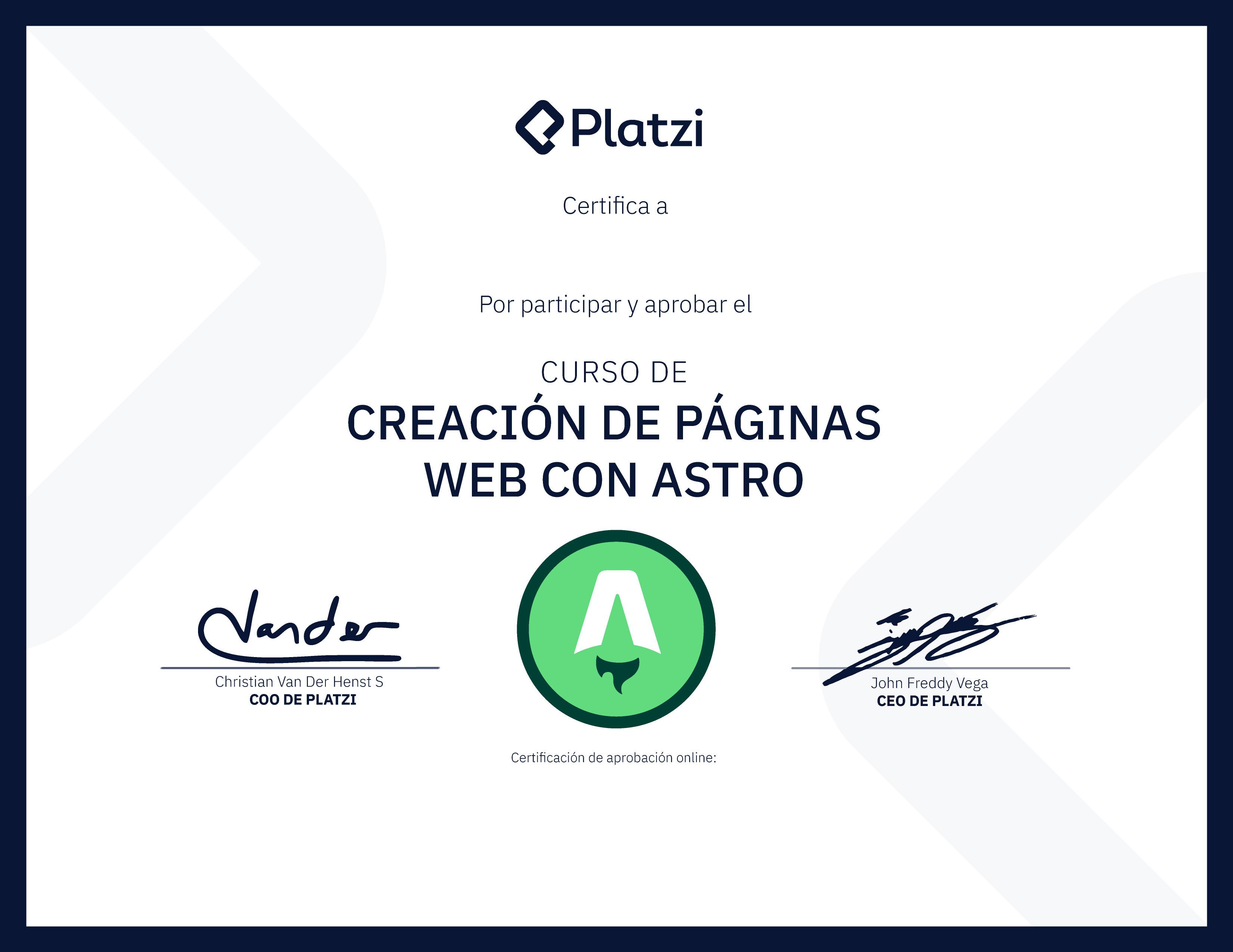 Certificado
