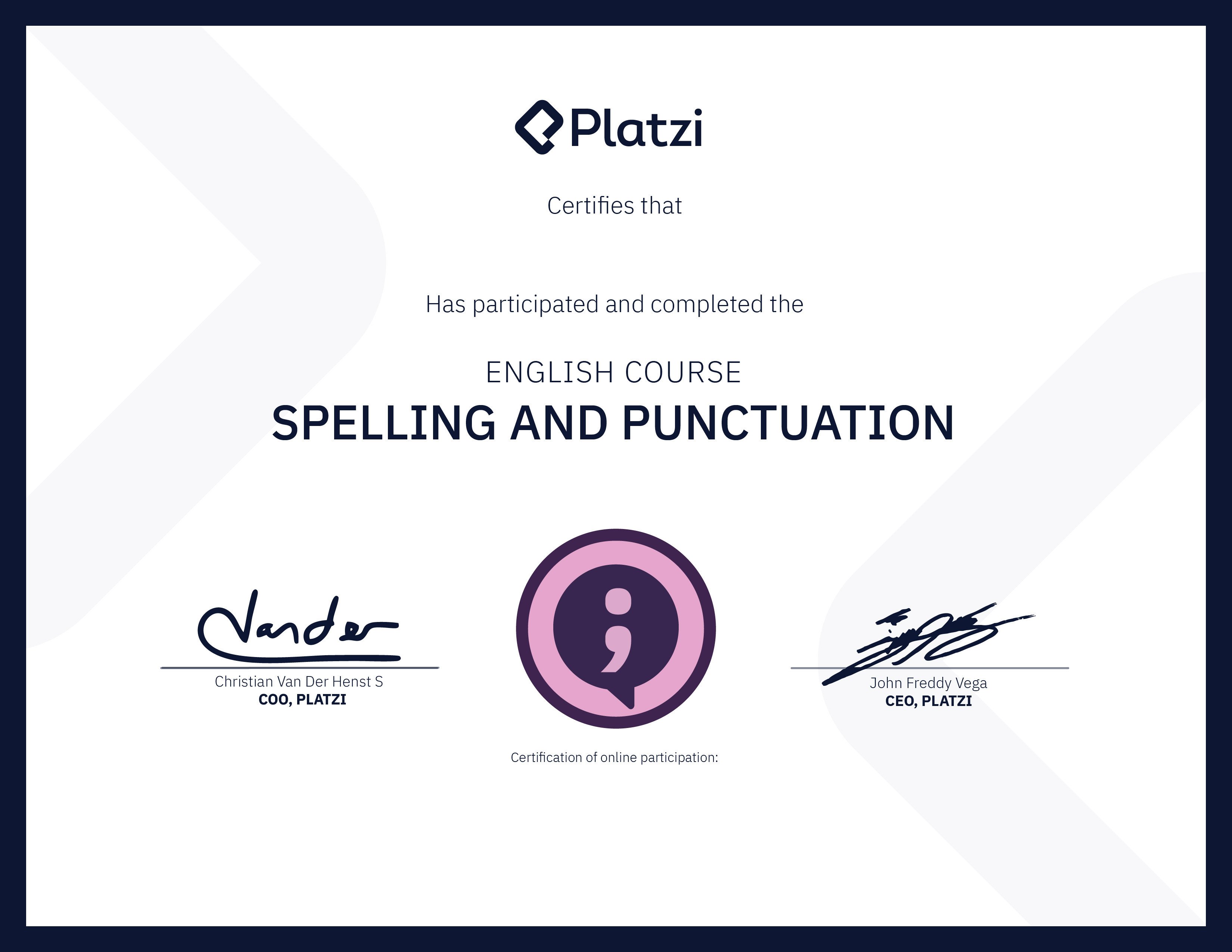 Certificado