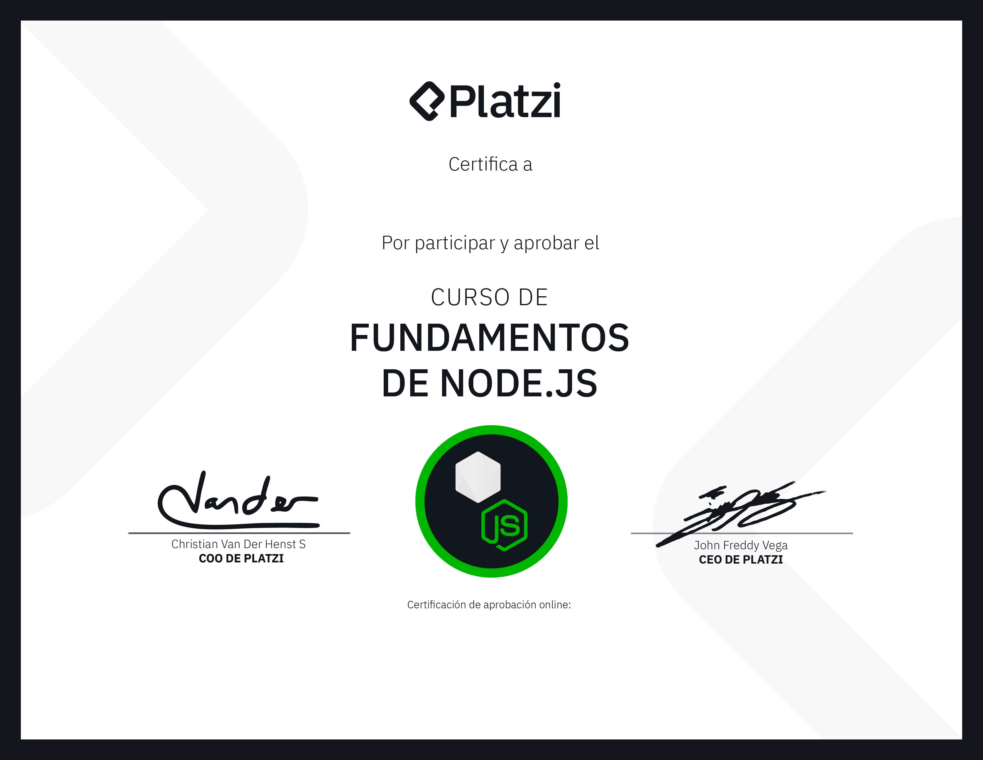 Certificado