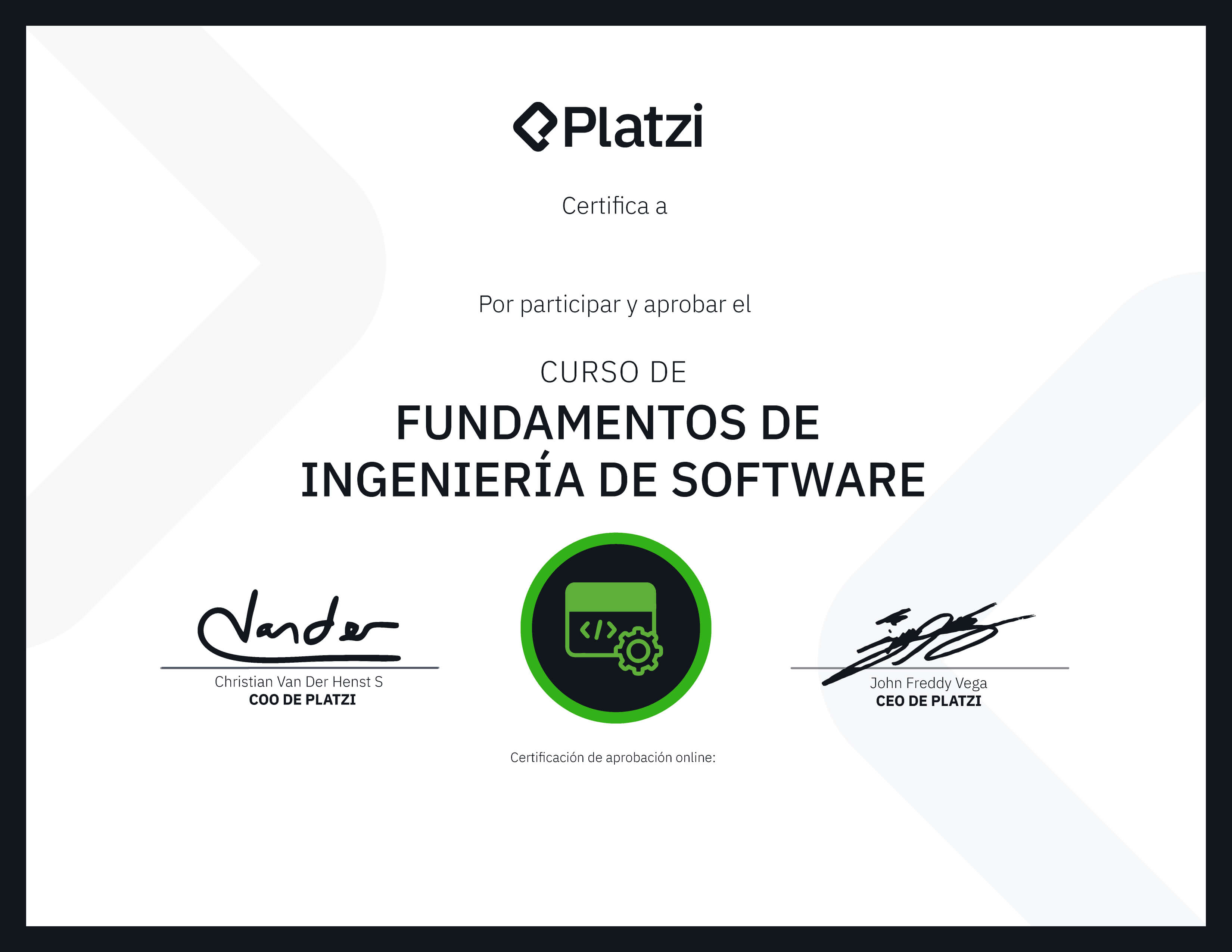 Certificado