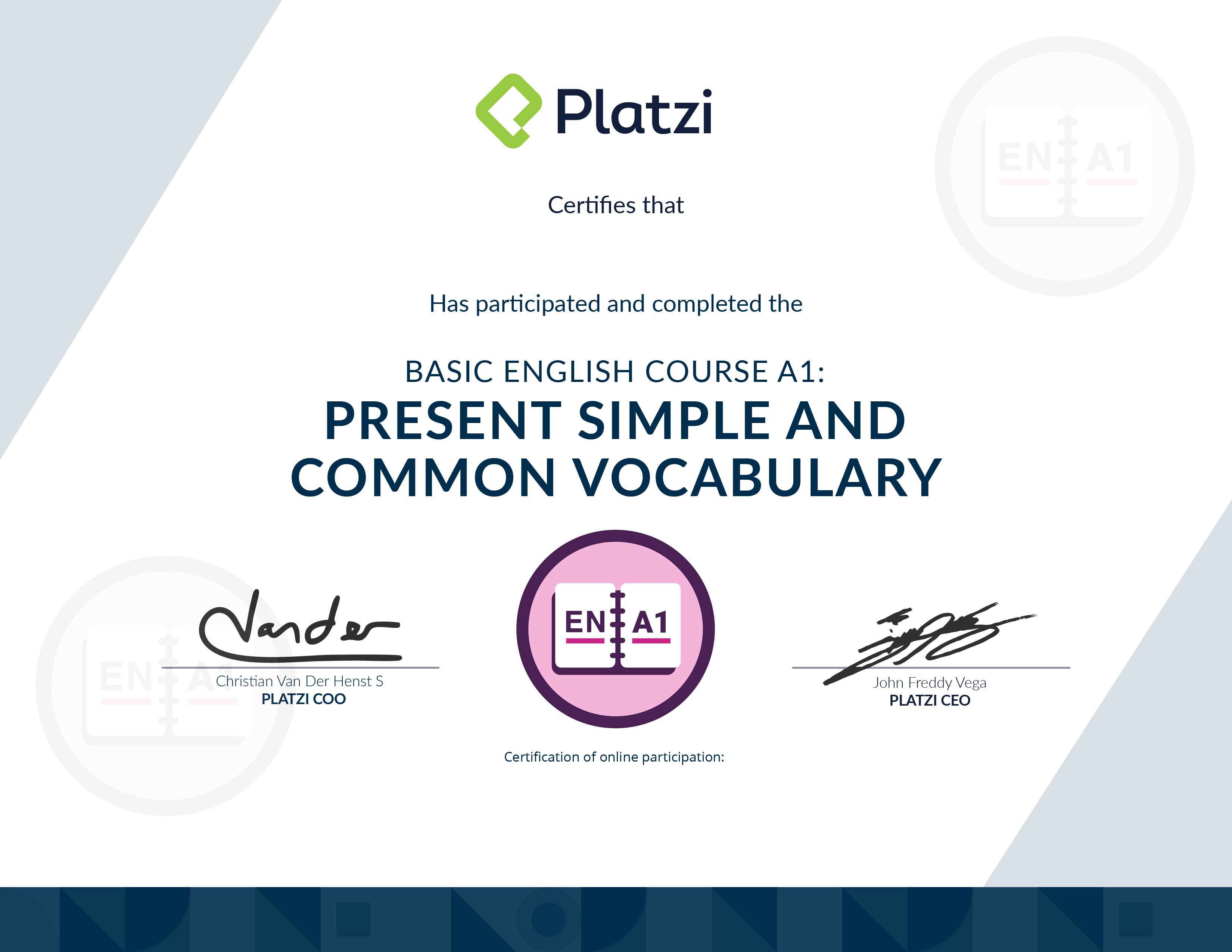 Certificado