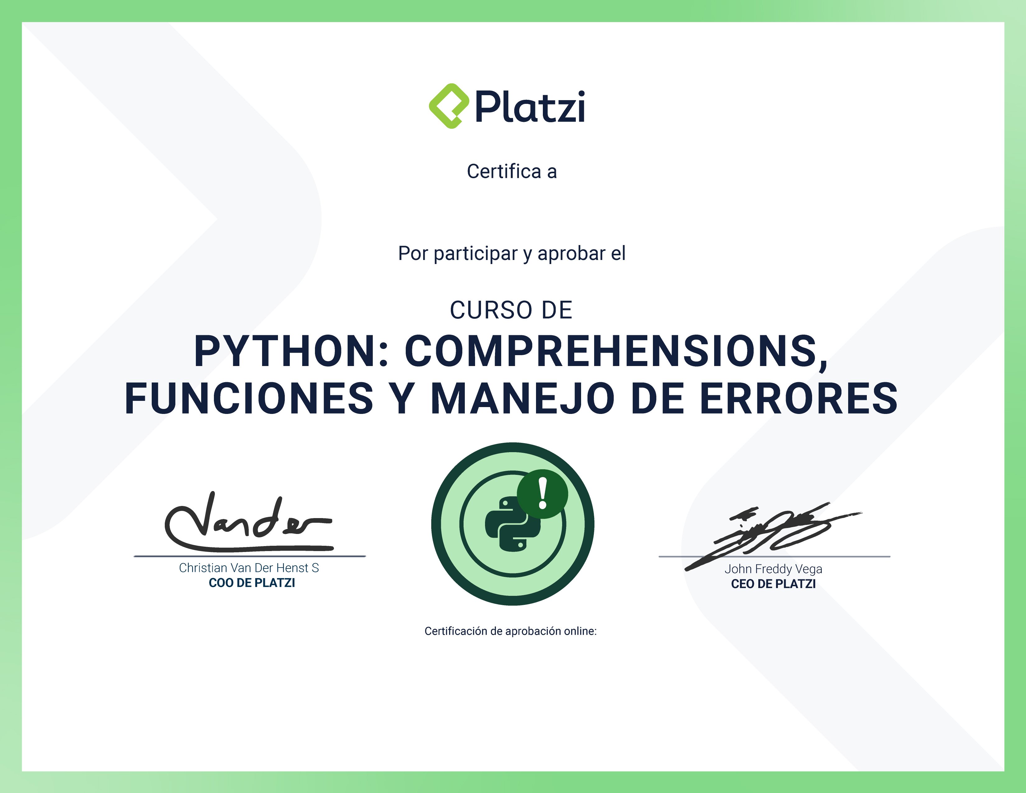 Certificado