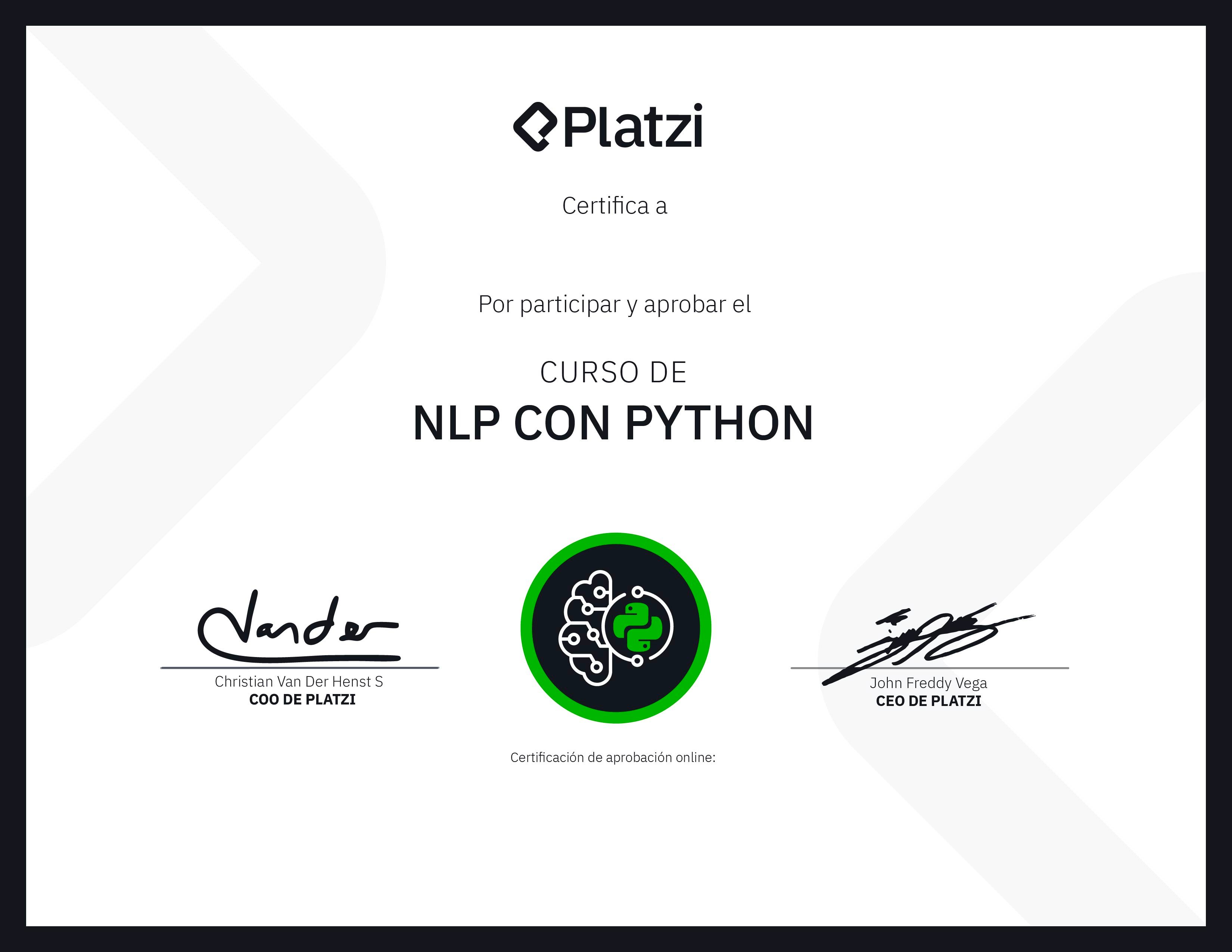 Certificado