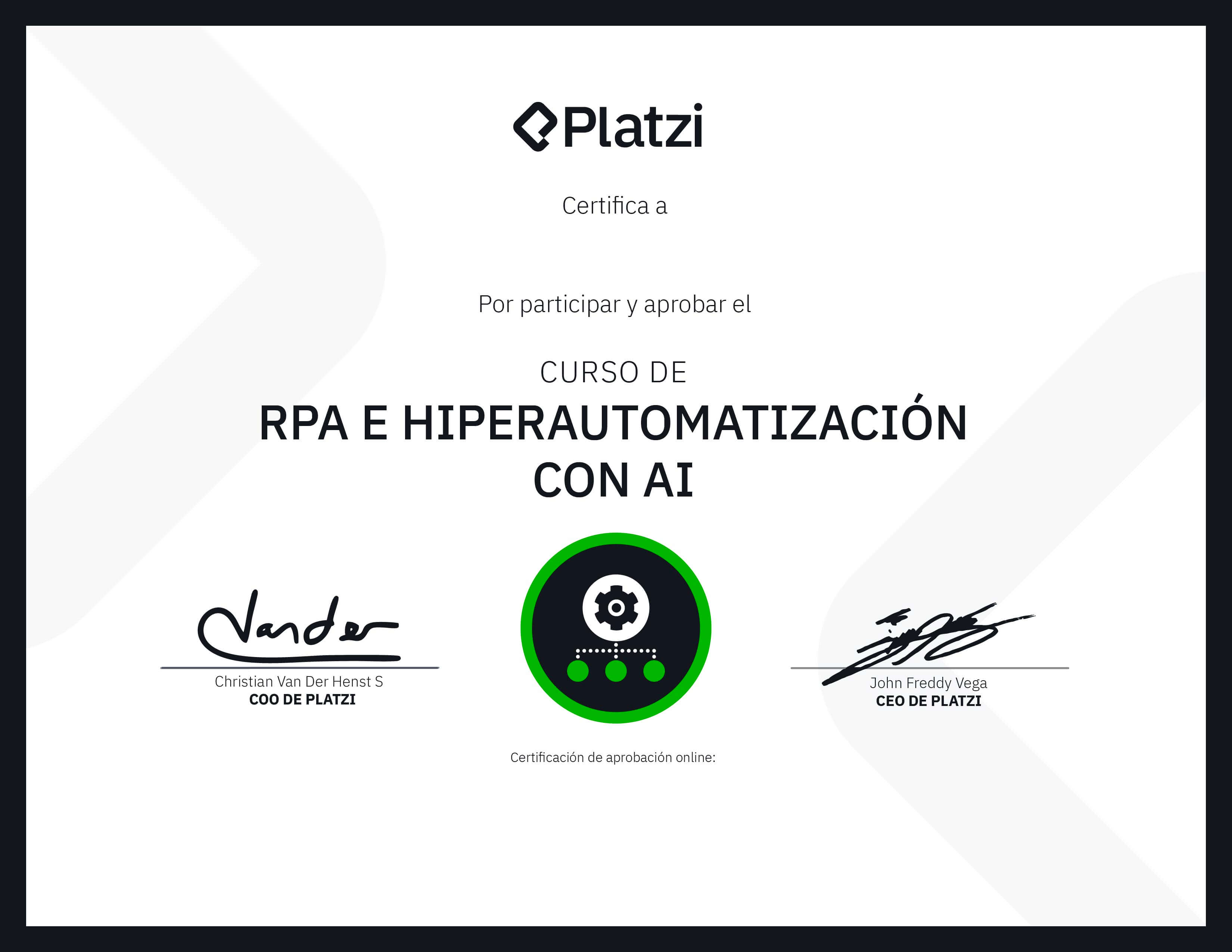 Certificado