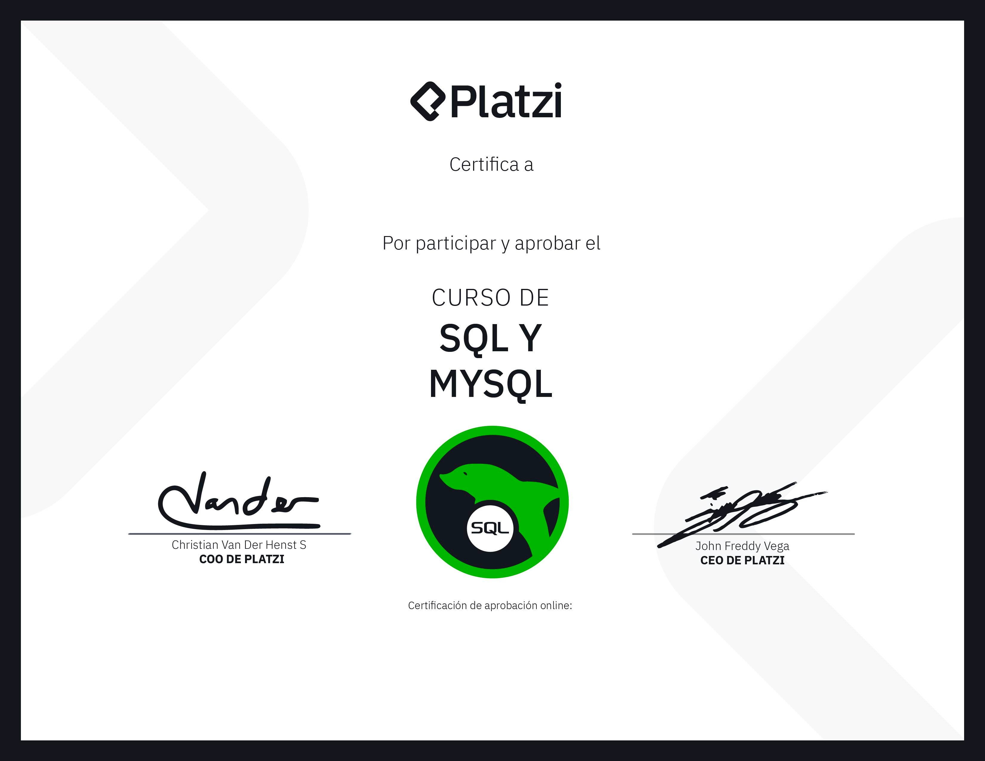 Certificado