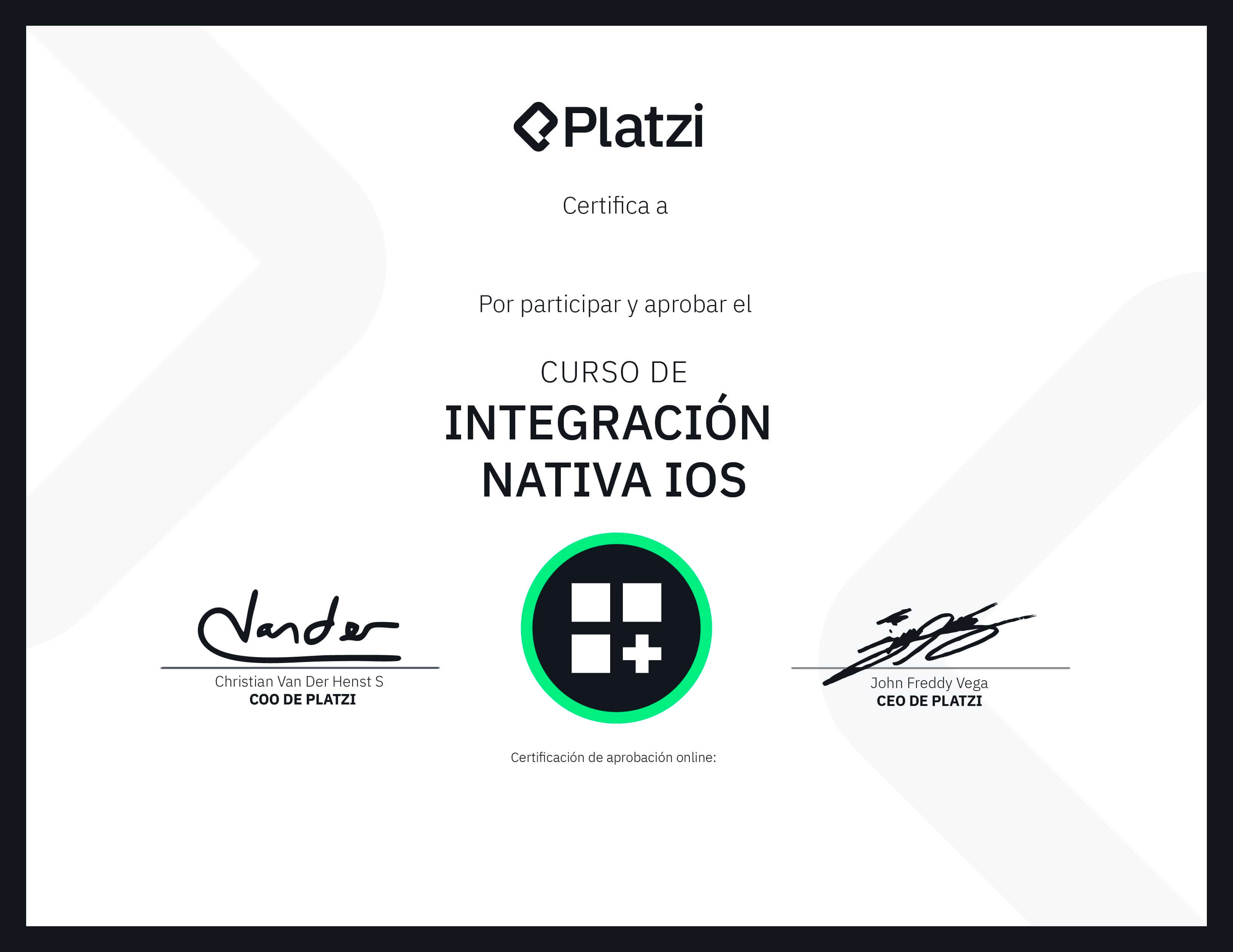 Certificado