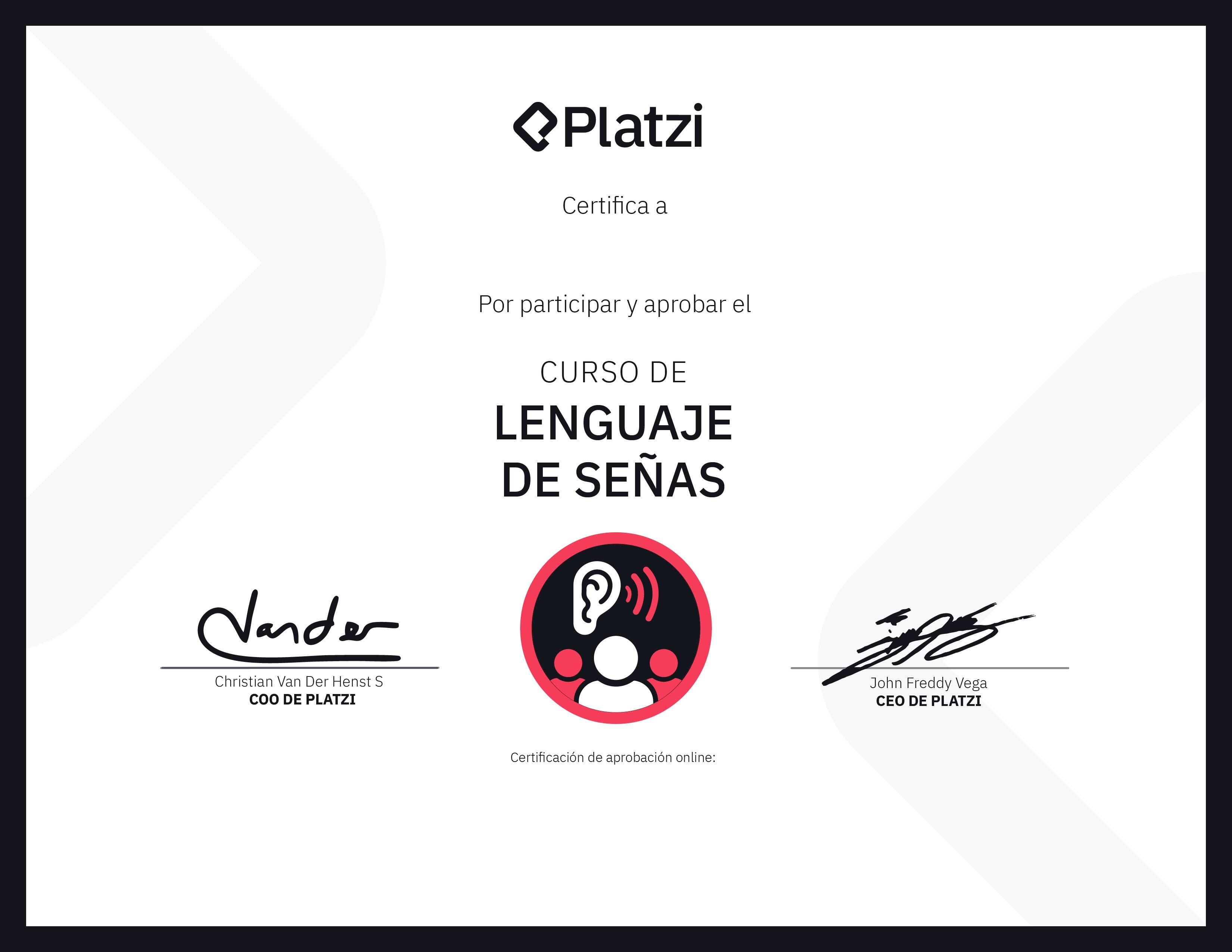 Certificado