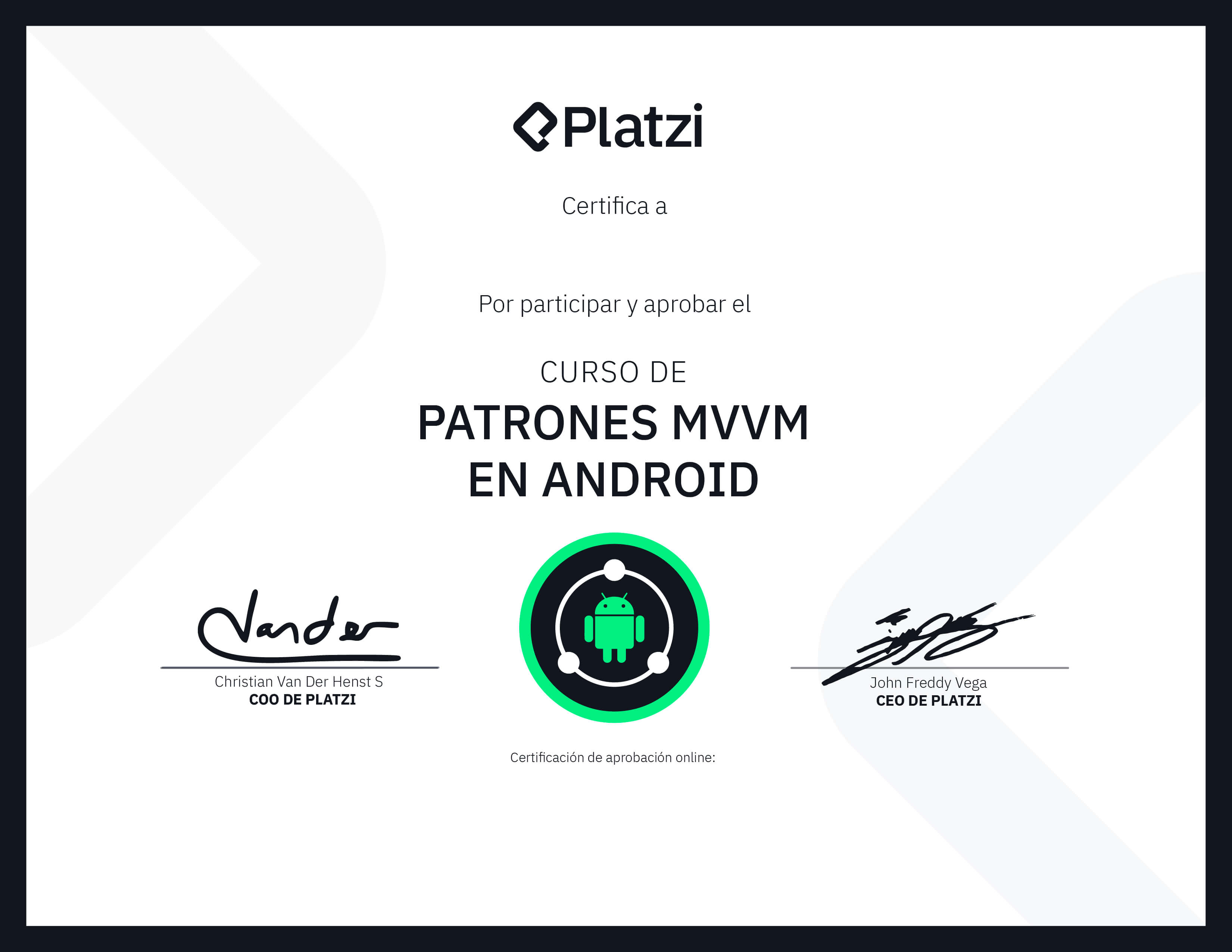 Certificado