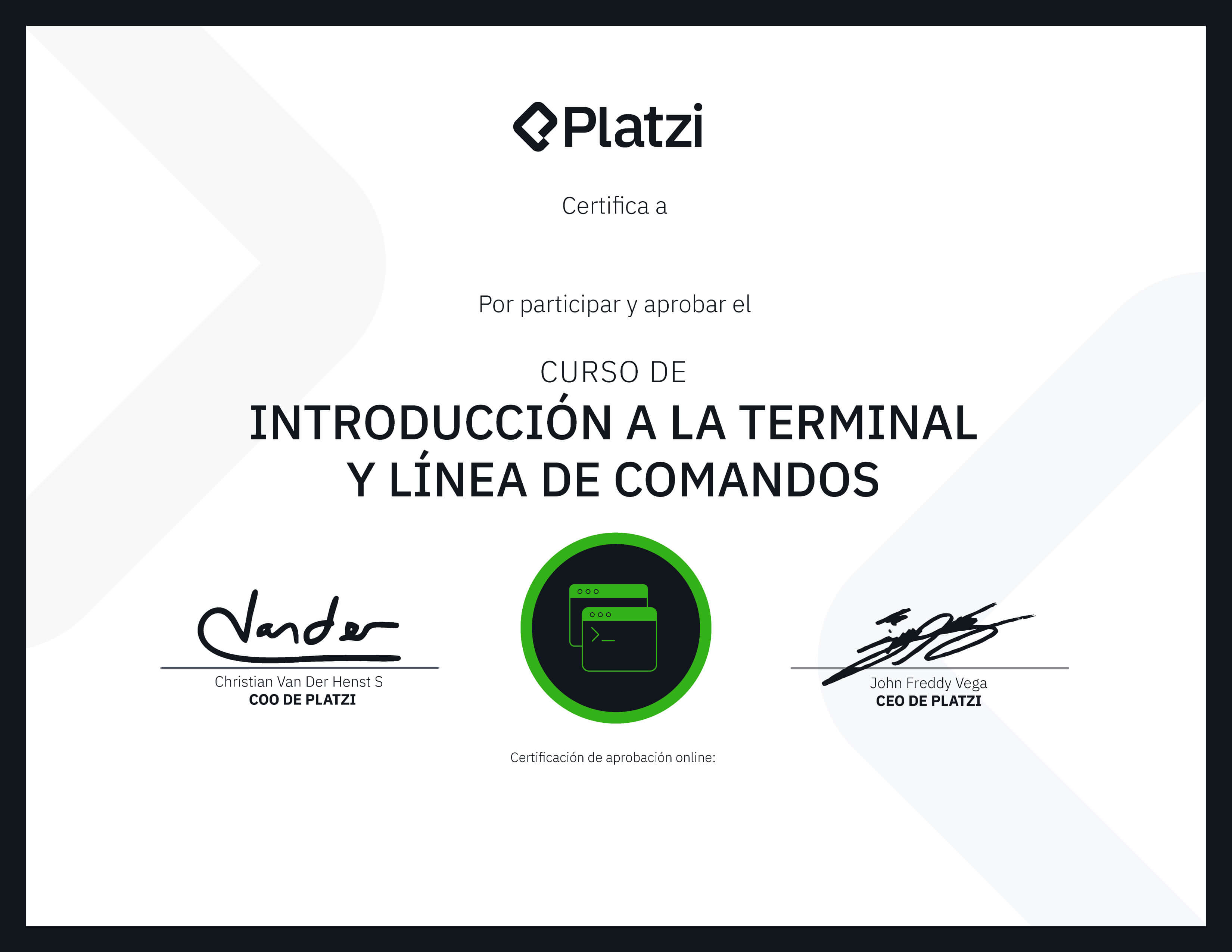 Certificado
