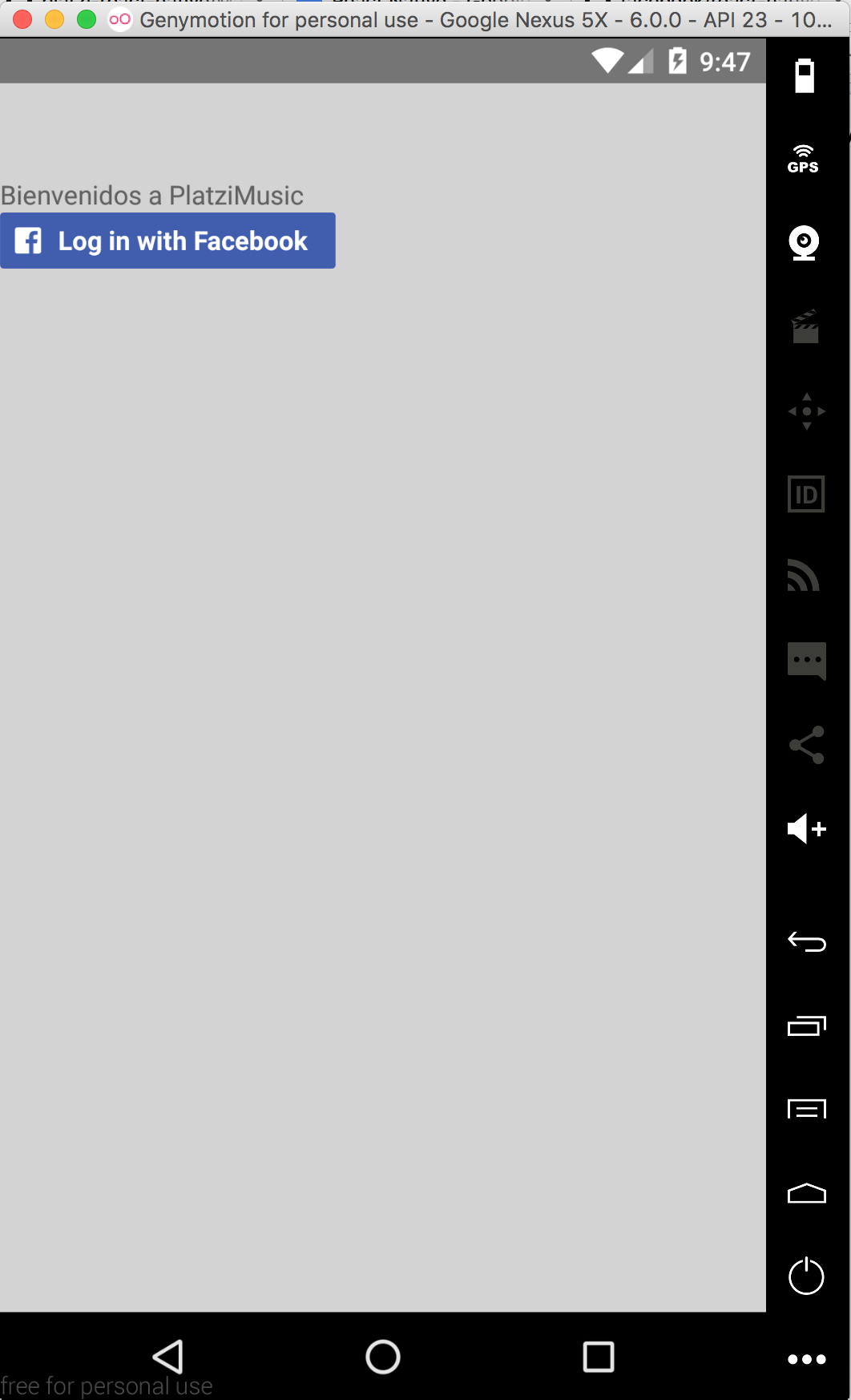 Botón de login con Facebook para Android