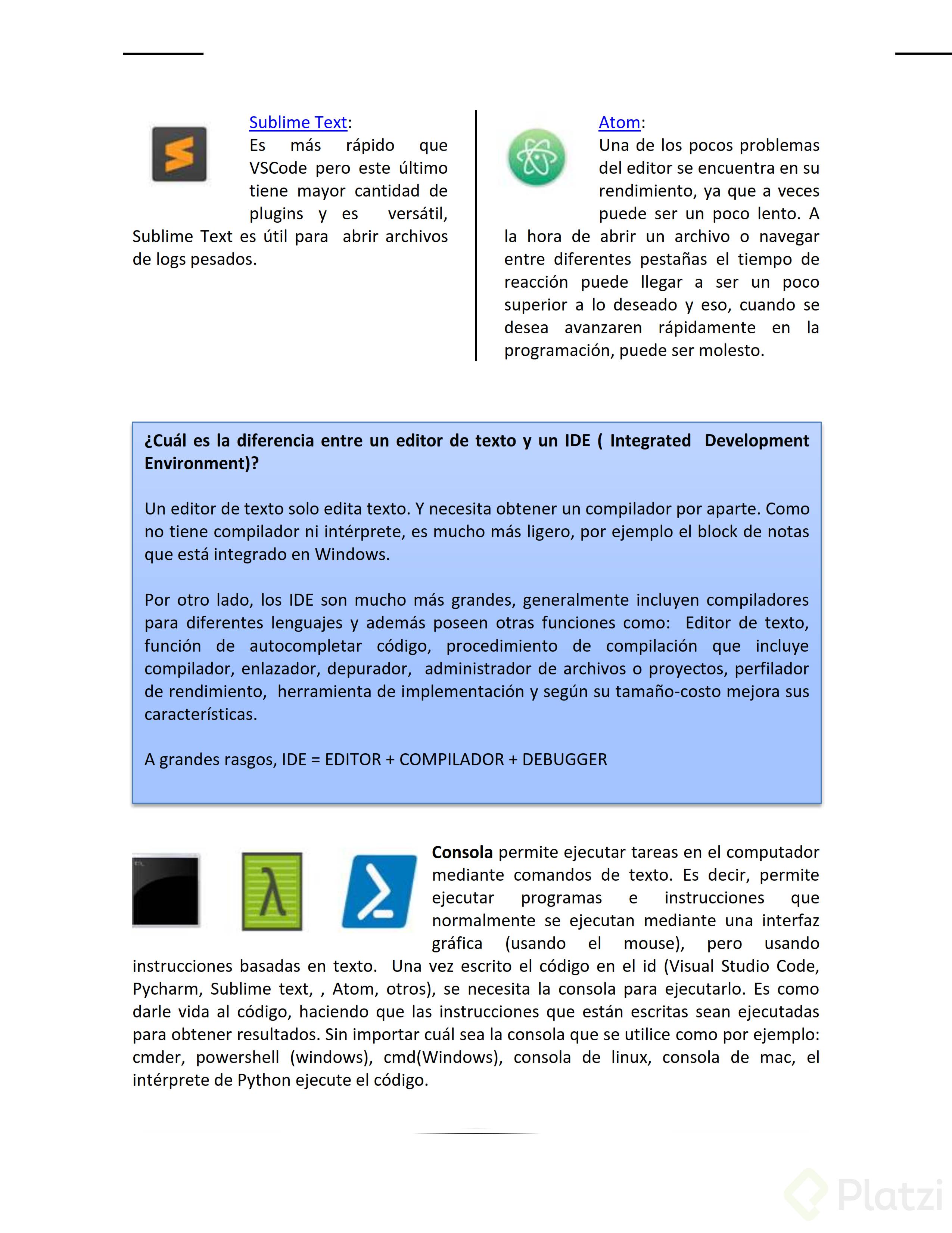 Comparar Dos Archivos Sublime Text 3 Cómo instalar Python y conceptos básicos - Platzi
