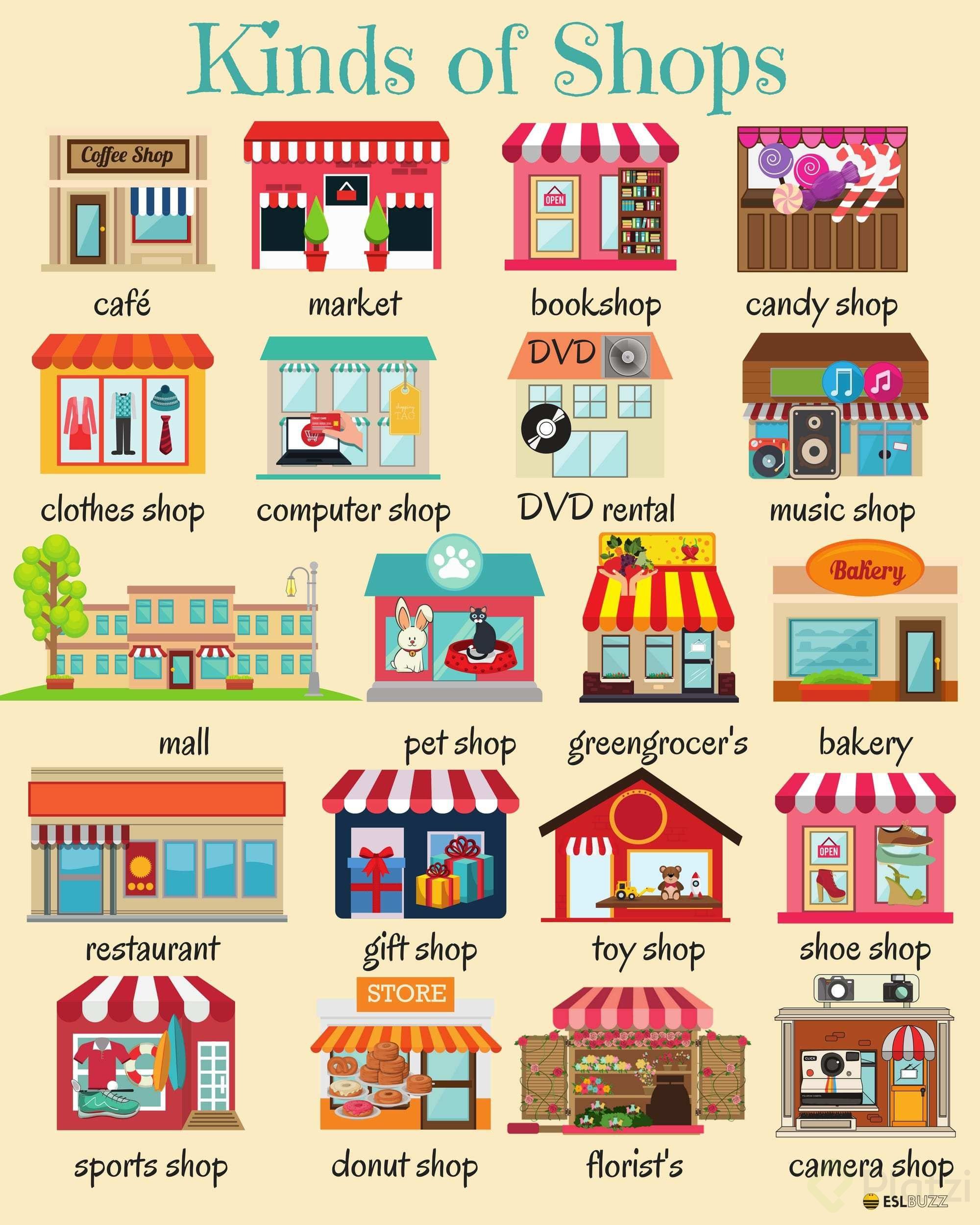 Popular shops in the city - Platzi