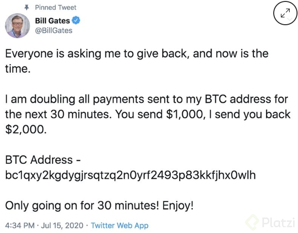 Tweet de Bill Gates