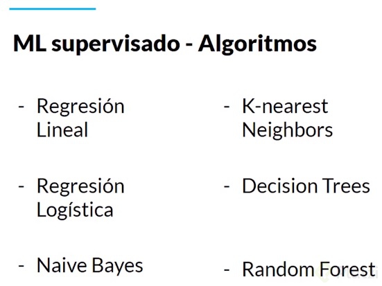 Los algoritmos más usados en Machine Learning - Platzi