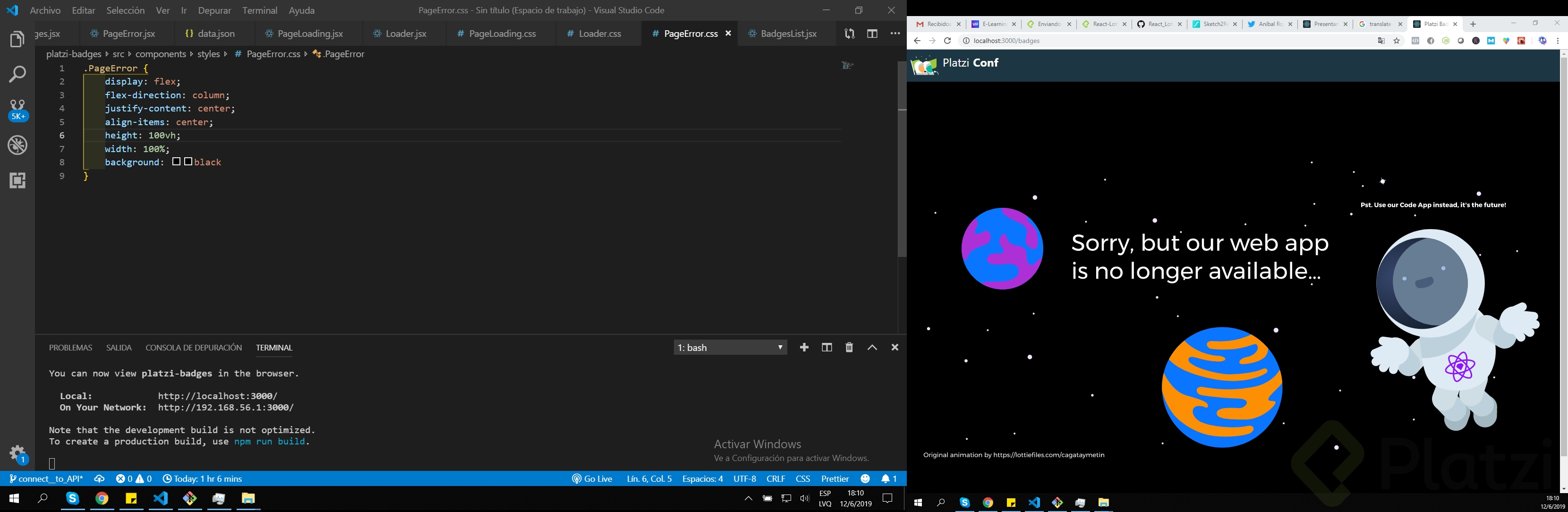 Animacion with React Lottie.PNG
