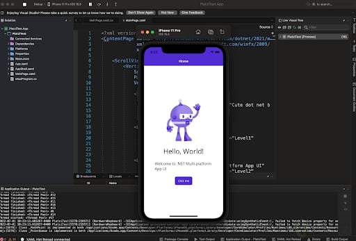 Aplicación de Visual Studio ejecutada en Mac.png
