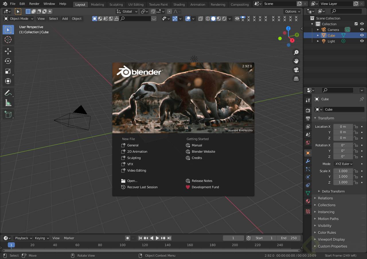 Instalación de Blender Platzi