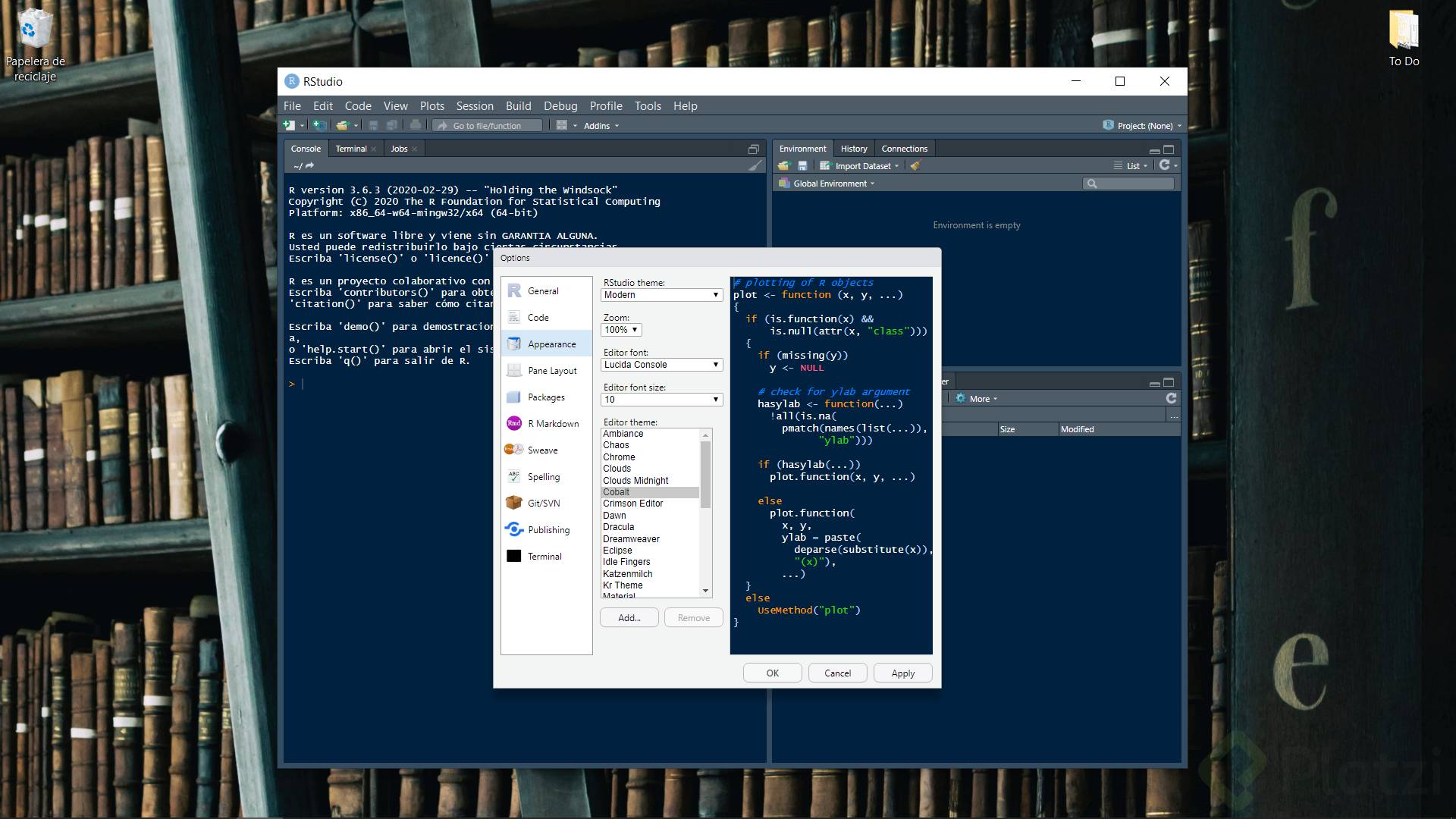 rstudio themes