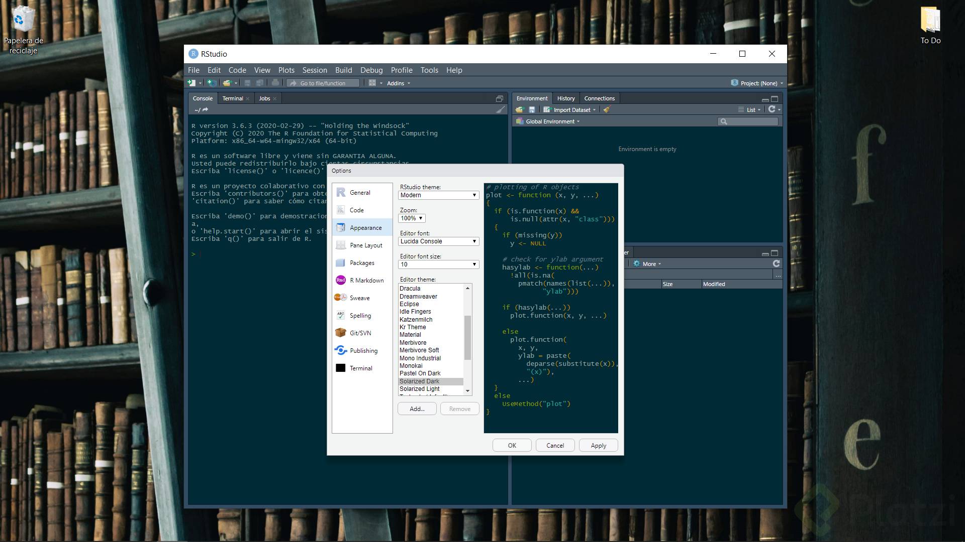 Temas en RStudio