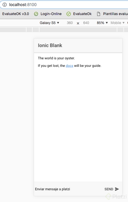 Reto editando el footer