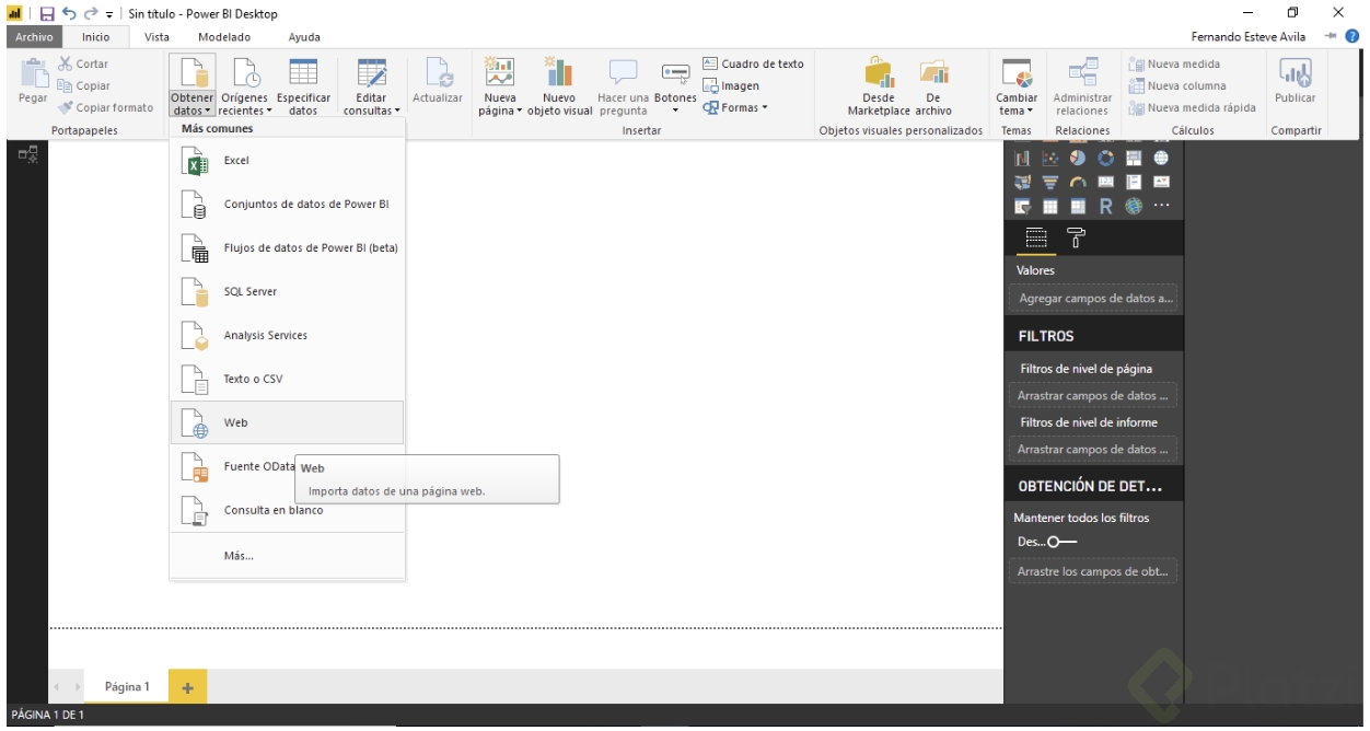 2 formas de subir datos a Power BI