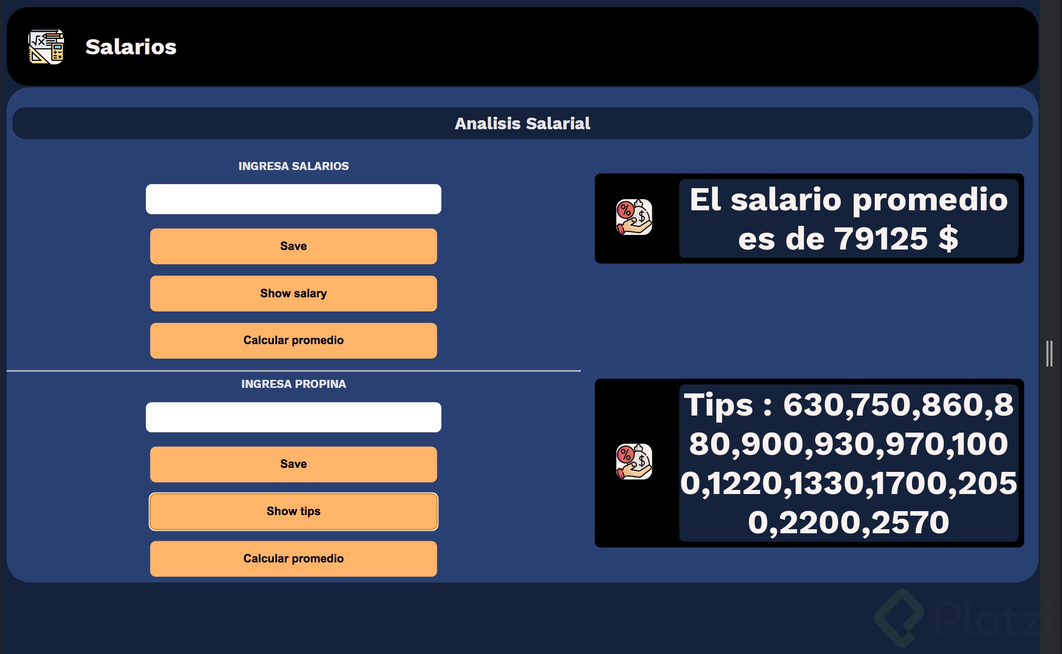 Reto: simulación de estudio de salarios - Platzi