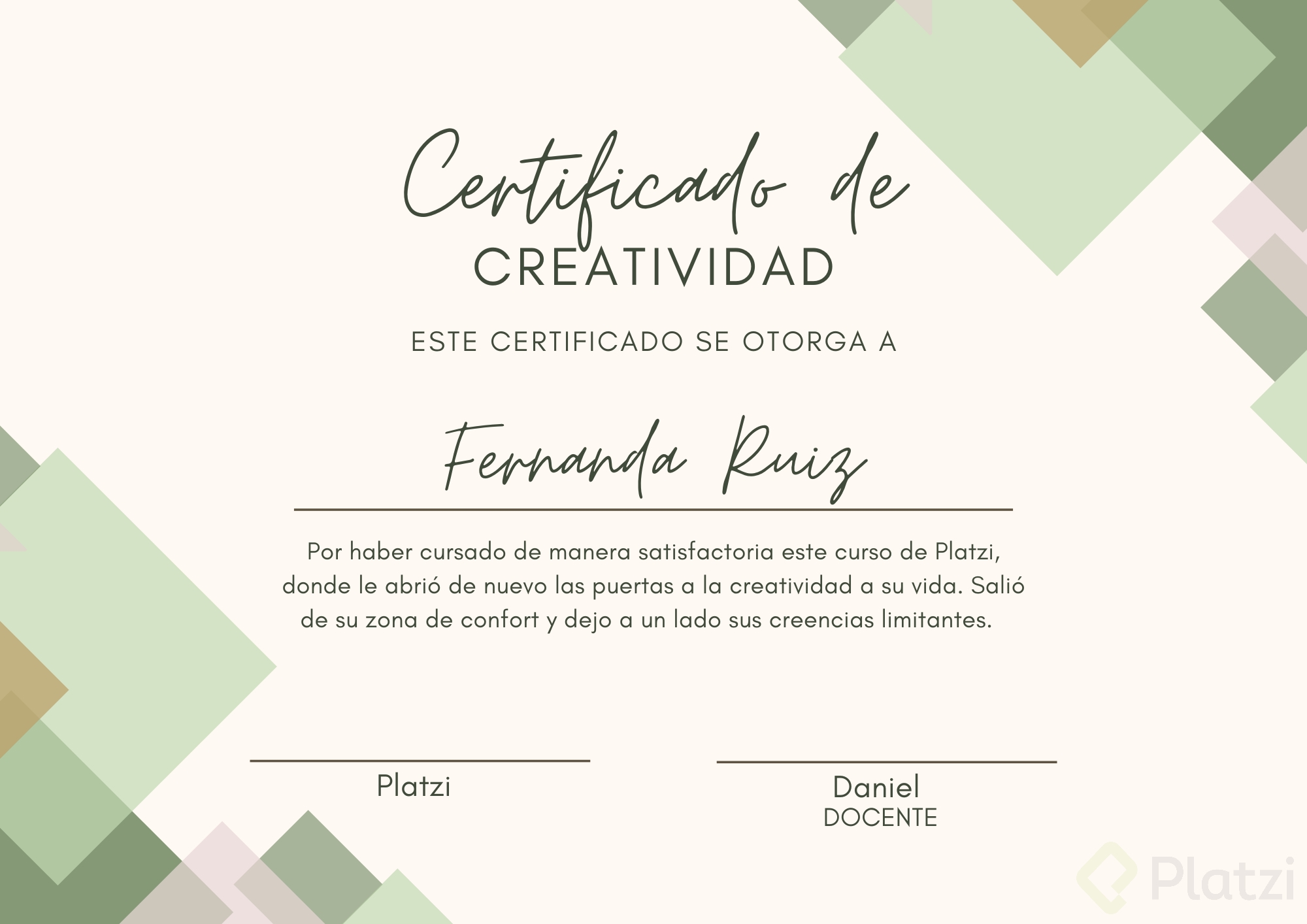 Certificado por participacion geometrico verde y blanco.png