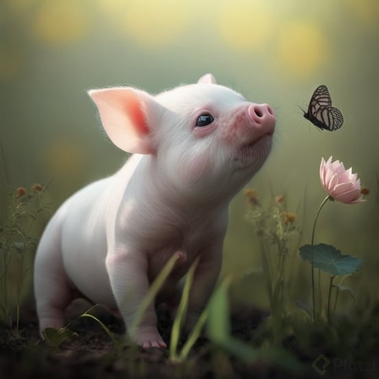 CesarVega_cute_white_baby_pig_watching_a_butterfly_on_its_snout_a3e8309e-b319-4974-82a6-7b99f4db18dc.png