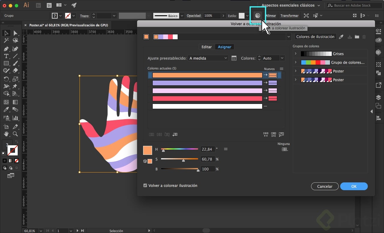 C Mo Editar Colores En Illustrator Cursation