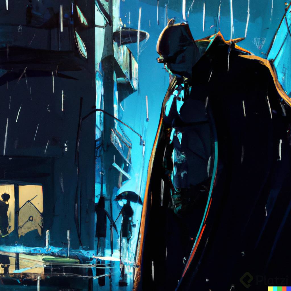 DALLÂ·E 2023-02-11 14.52.19 - A hostile villain on a dark street and a rainy day, by Kilian Eng.png